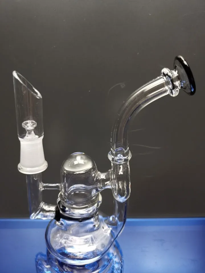 Bohrinsel Dabs Bongs Mini-Wasserpfeife Taschenglasbong 10 mm Nagelkuppel Mini-Ölbohrinseln Ölbrenner Glasrohr dhpingshop