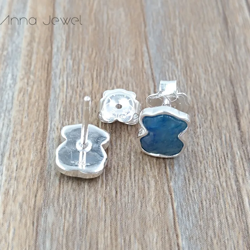 Bear jewelry making kits 925 sterling silver earrings for women New Charms woman studs sets teen girl wedding party Europe style birthday gift 615433550