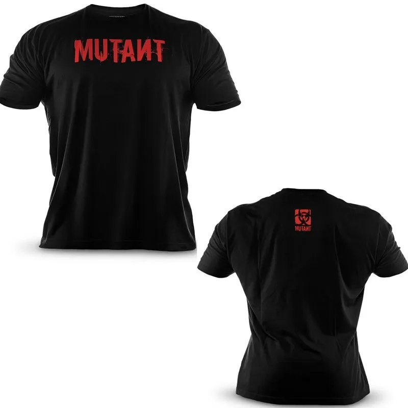 MUTANT neue Fitness Kurzarm männliche Brüder personalisierte Druck Sport Lauftraining tragen große T-Shirt