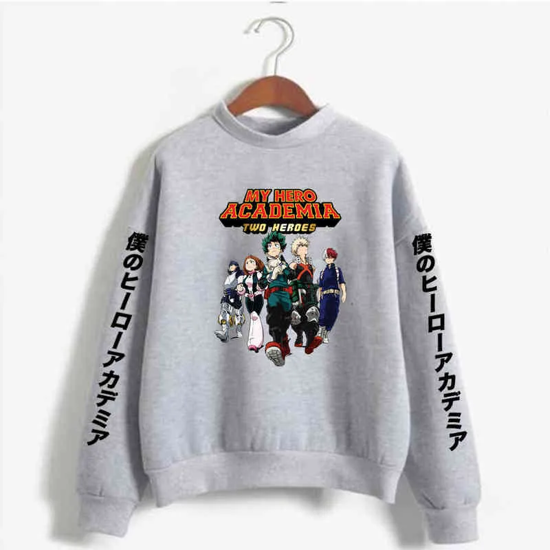 Harajuku anime min hjälte akademia cosplay jackor kläder kostymer män hoodies sweatshirts kläder toppar h1227