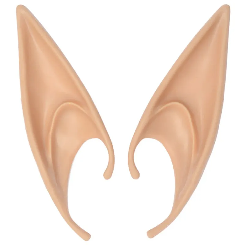 e mystérieuse ange oreilles d'elfe fée Cosplay accessoires Halloween fête de Noël Latex doux pointes fausses oreilles accessoires New9522421