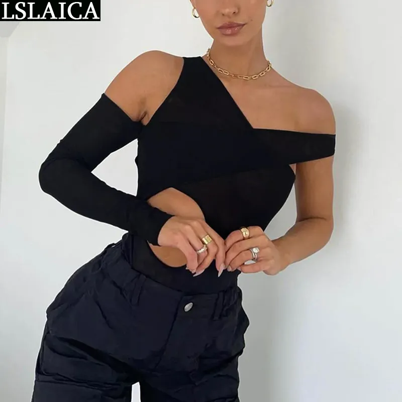 Jumpsuits de cor sólida Off Ombro Criss-Criss Bandage Slim Jumpsuit Mulheres Sexy Pary Club Malhas de Verão para 210515