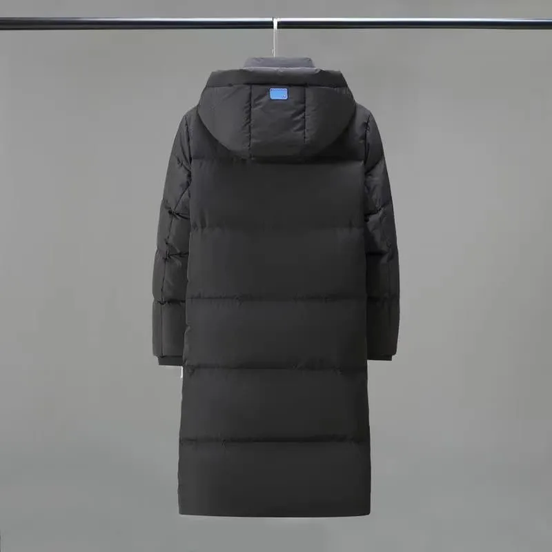 Designer Mens Long Down Jacket Brand Windproof Overcoat Outerwear Parkas Luxury Fashion Casual Street Coats 