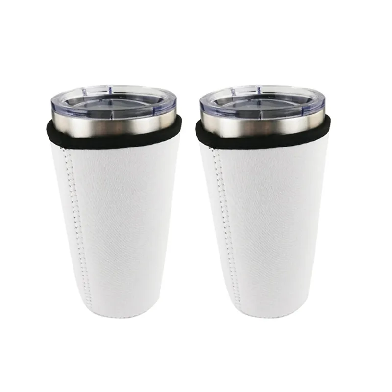 Drinkware Handle SubliMation Blanks återanvändbar isad kaffekopp ärm Neoprenisolerade ärmar muggar täckväskor hållare handtag för 3650877