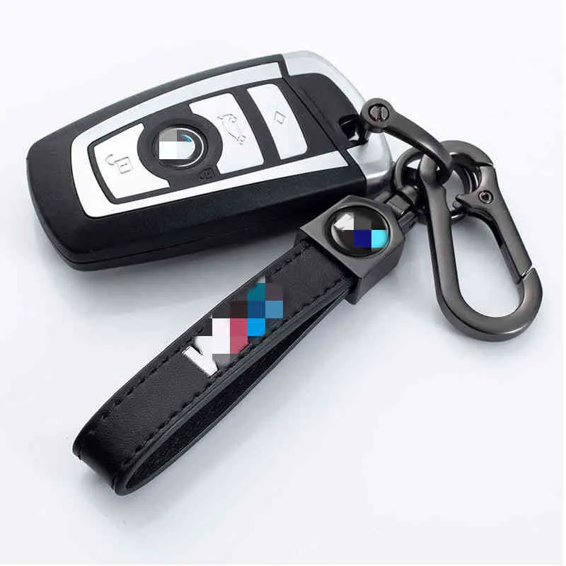 Luxury s chain Genuine Leather Car Fob Key Chain For BMW M X1 X3 X4 X5 X6 X7 e46 e90 f20 e60 e39 Accessories3532731