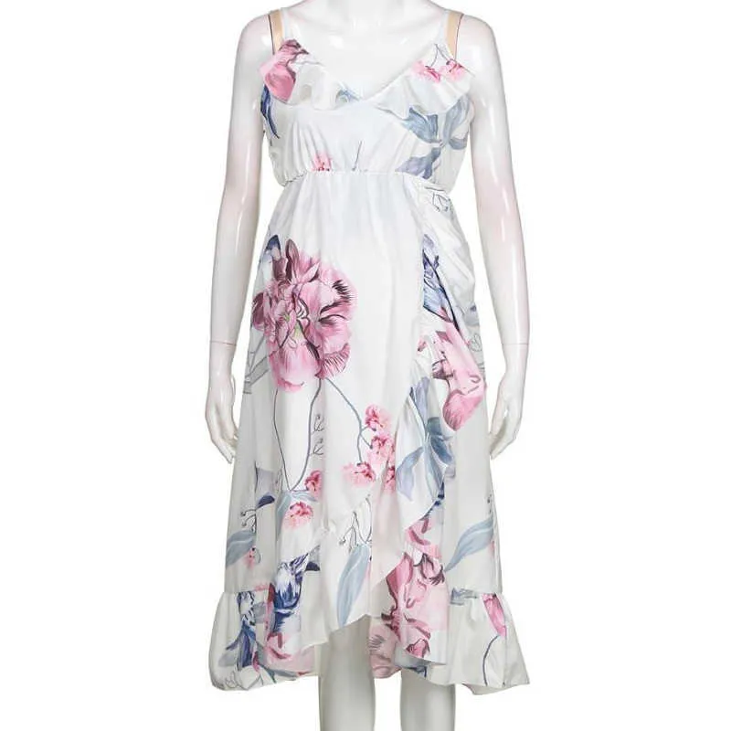 Umstandskleider 2022 Frühling O-Ausschnitt Kleid mit Blumendruck Gravidas Umstandsmode G220602 gut