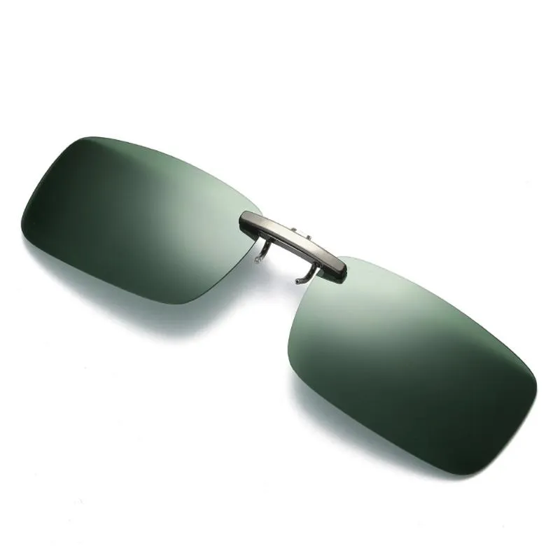 Avtagbar nattvisionslins Driving Metal Polarized Clip på glasögon Solglasögon Bilförare Goggles Oculos Masculino Vintage#Y5 205S