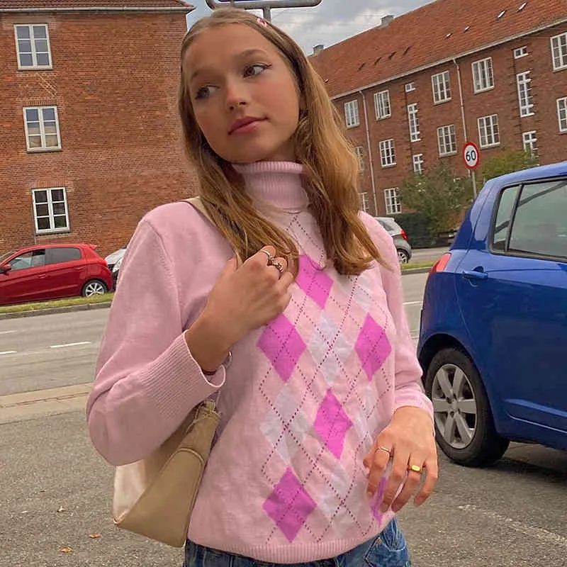Pink Argyle Sweater (19)