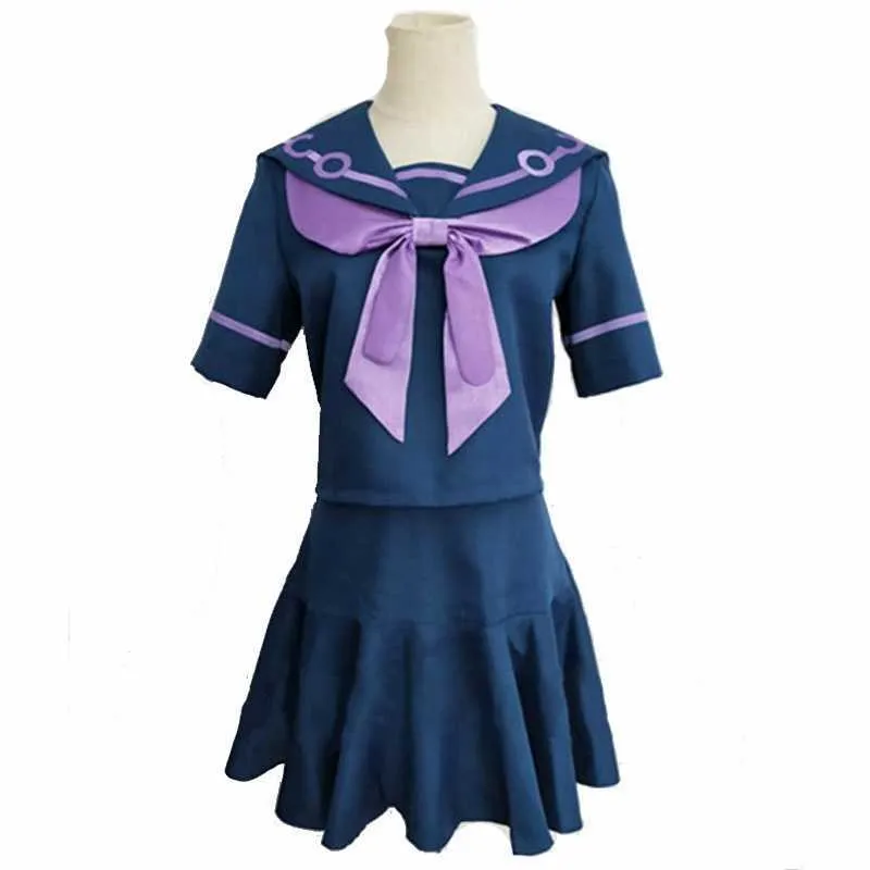 Anime JoJos Bizarre Adventure Cosplay Kostüm Yukako Yamagishi Uniform Frauen Kleid Sailor Anzüge JOJO Outfits Full Set Halloween Y0903