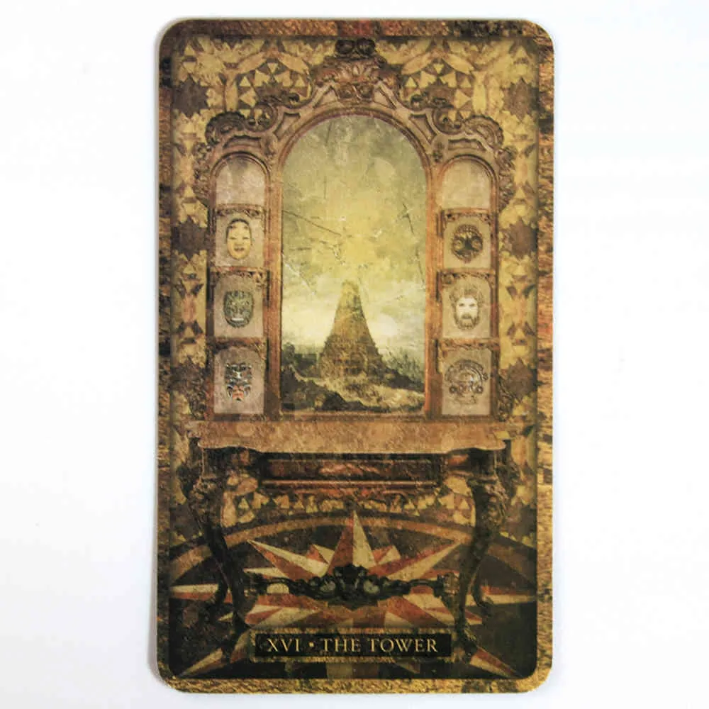 Tyldwick Tarot Deck Divination Card Game Board Light Se Oracles Ny nybörjare Toy Presentvän Retro Style Salev1ec