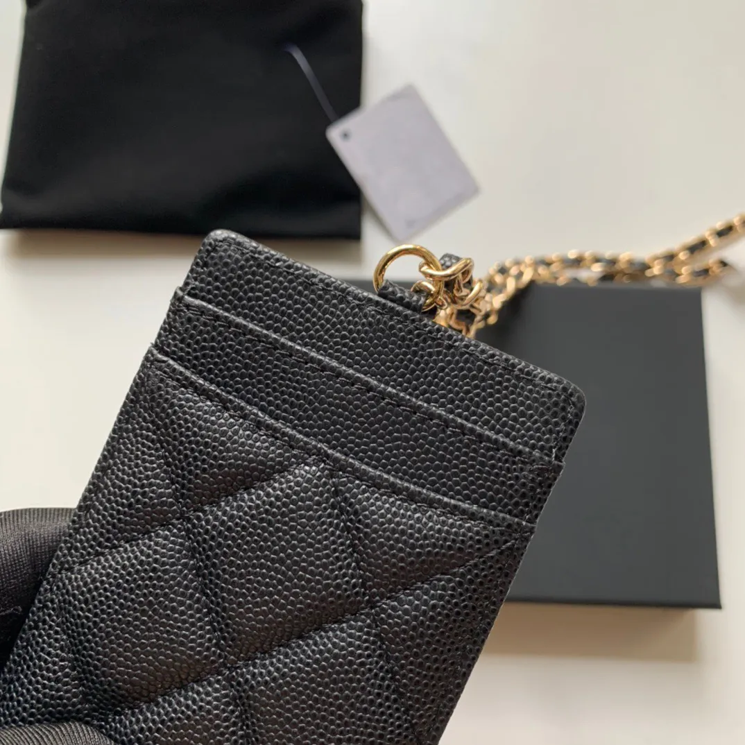Portafoglio classico di marca di moda di lusso vintage da donna borsa in pelle marrone borsa a tracolla con catena di design con scatola intera A81110 10 5-291p