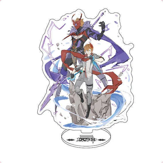 Anime jeu Genshin Impact acrylique support Figure modèle plaque bureau décor debout porte-clés cadeau G1019