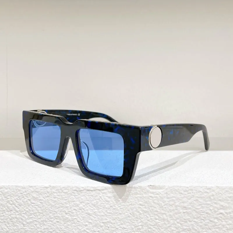 デザイナーサングラスクラシックファッションワイドプレートテンプルZ1447レトロブラックフレーム豪華な男性グラスGV400 Sunglasses for O326o