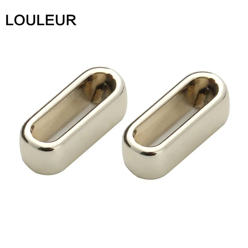 Or argent couleur alliage grand trou carré fin perles fit 10*2.5mm plat en cuir corde cordon bijoux à bricoler soi-même faisant des accessoires