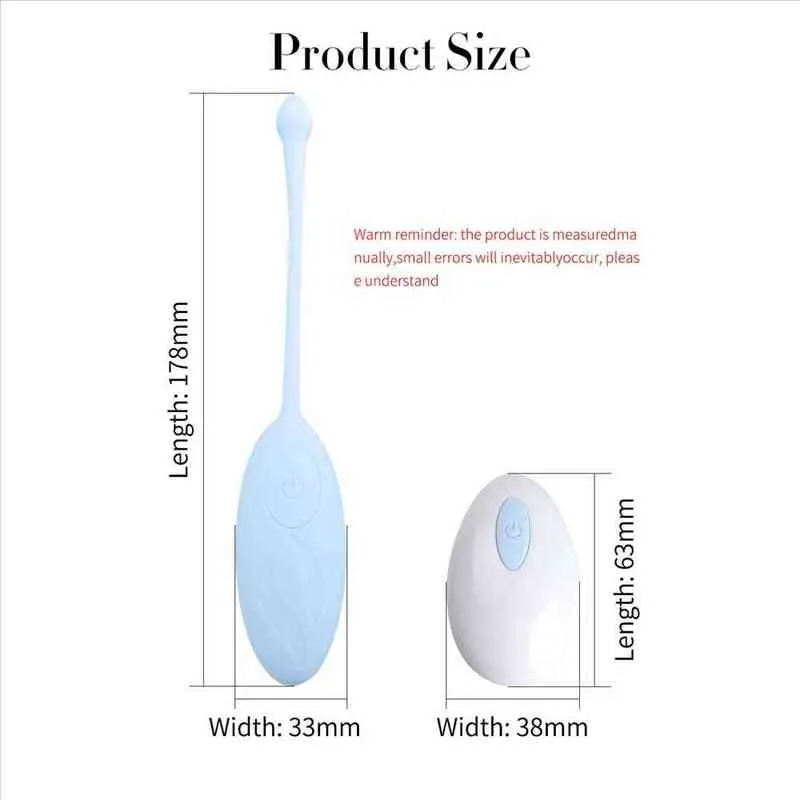 NXY Sex Products Vagina Vibrating Egg Vibrator with Remote Control ual Toy Adult Toys for Women 18 Erotic Goods Vaginal Balls0210