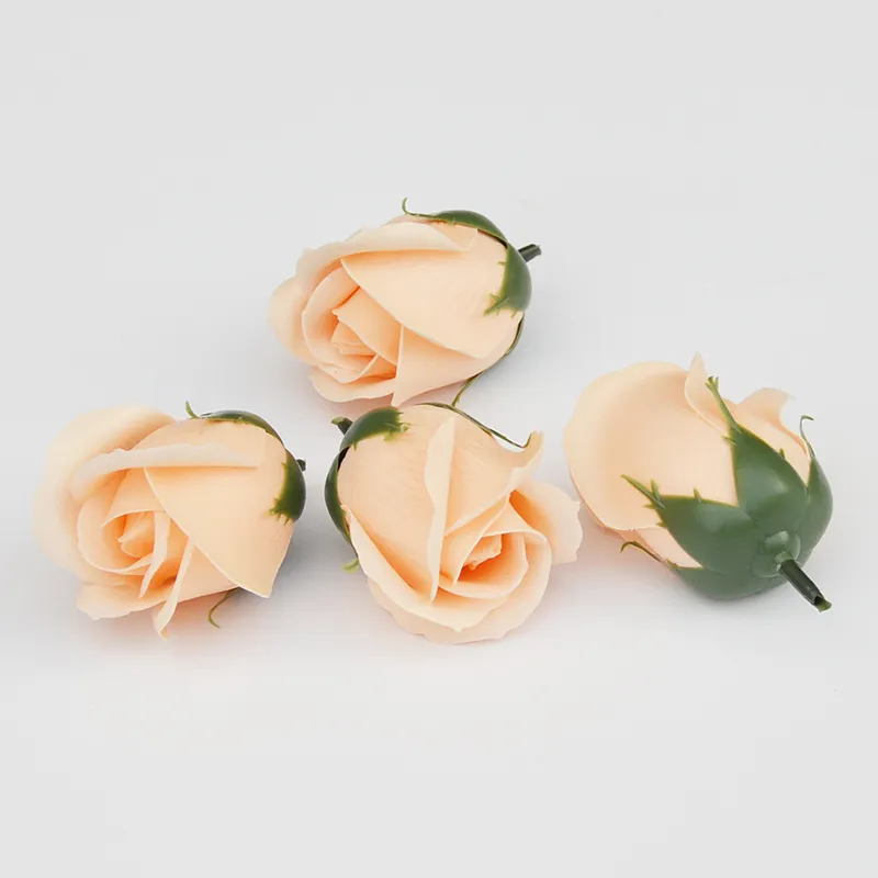Têtes de roses à savon bon marché, 4cm de diamètre, beauté, cadeau de mariage, saint-valentin, Bouquet de mariage, décoration pour la maison, Art floral à la main