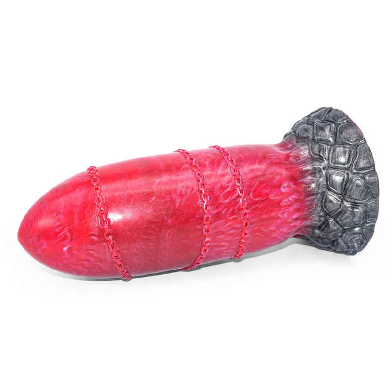 NXY Dildos Anal Toys Round Head Large Plug Liquid Silica Gel Color Bold Plus Backyard Masturbation Penis Soft 0225