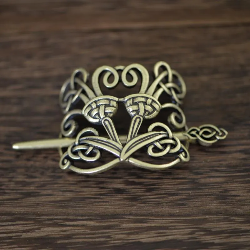 Haarspeldjes Haarspeldjes Langhong 10 STKS Viking Knoop Haarspeld Voor Vrouwen Cletics Jewelry296O