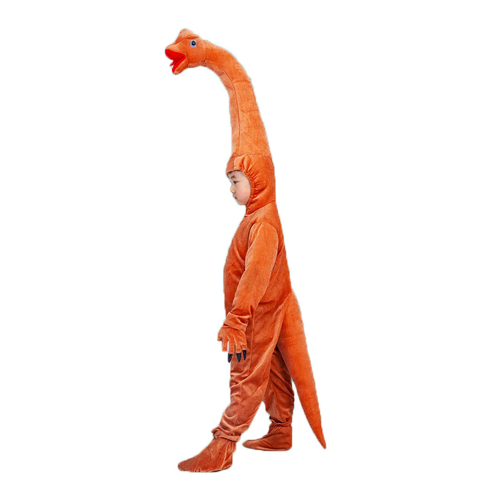 Traje de boneca mascote Novas fantasias de dinossauro para crianças Traje de Halloween T-rex Braquiossauro Raptor Macacão de pelúcia Purim Terno de festa para meninos Meninas