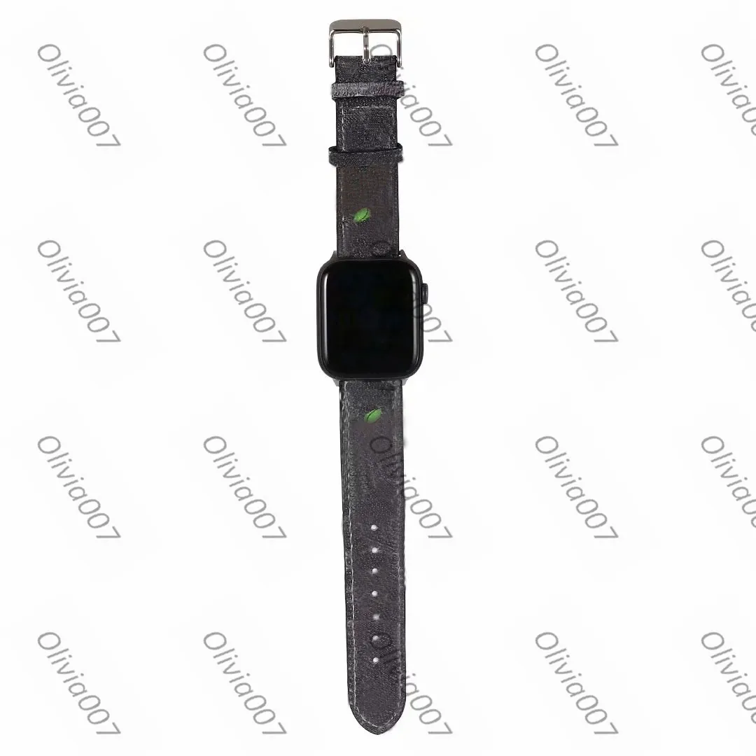 Cinturini orologi di design di lusso G Cinturino orologio 42mm 38mm 40mm 44mm iwatch 2 3 4 5 cinturini Cinturino in pelle Bracciale Fashion Stripes cinturino A19