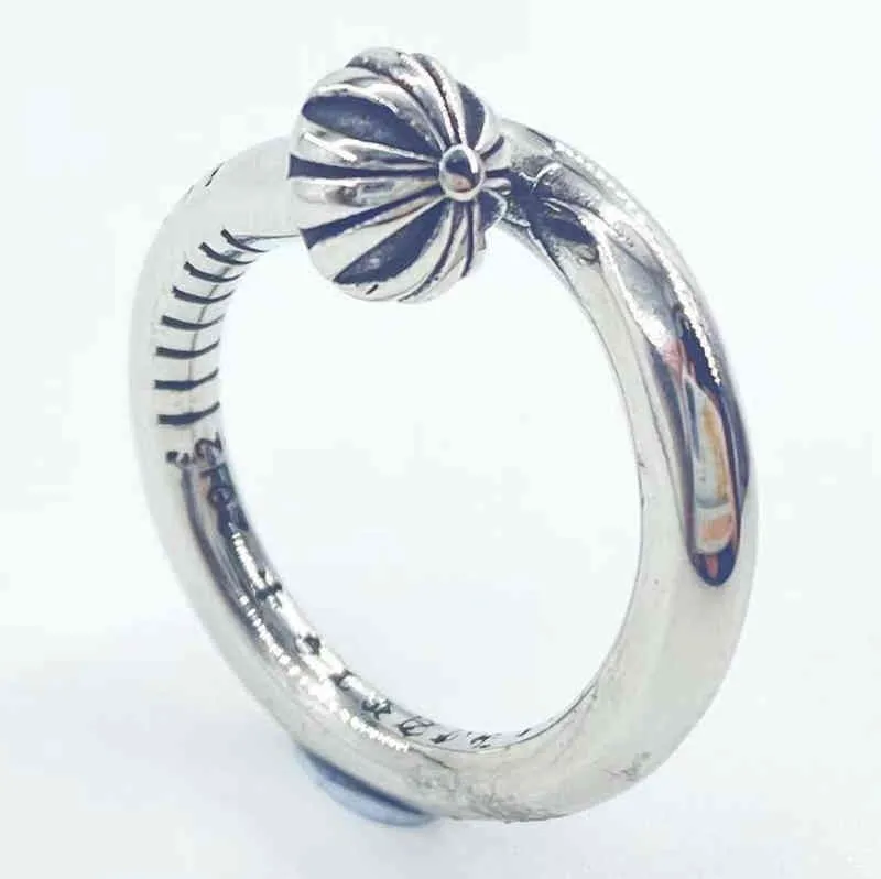 Cromo japão coreia tendência crusader anel de aço titânio núcleo cauda corações 05x5 designer moda original2874252v7714954