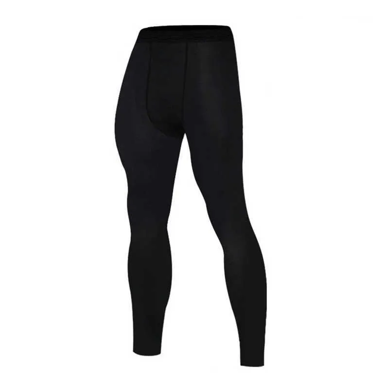 Ropa interior térmica para hombres, mallas ajustadas, pantalones inferiores elásticos finos, calzoncillos de color sólido 210910