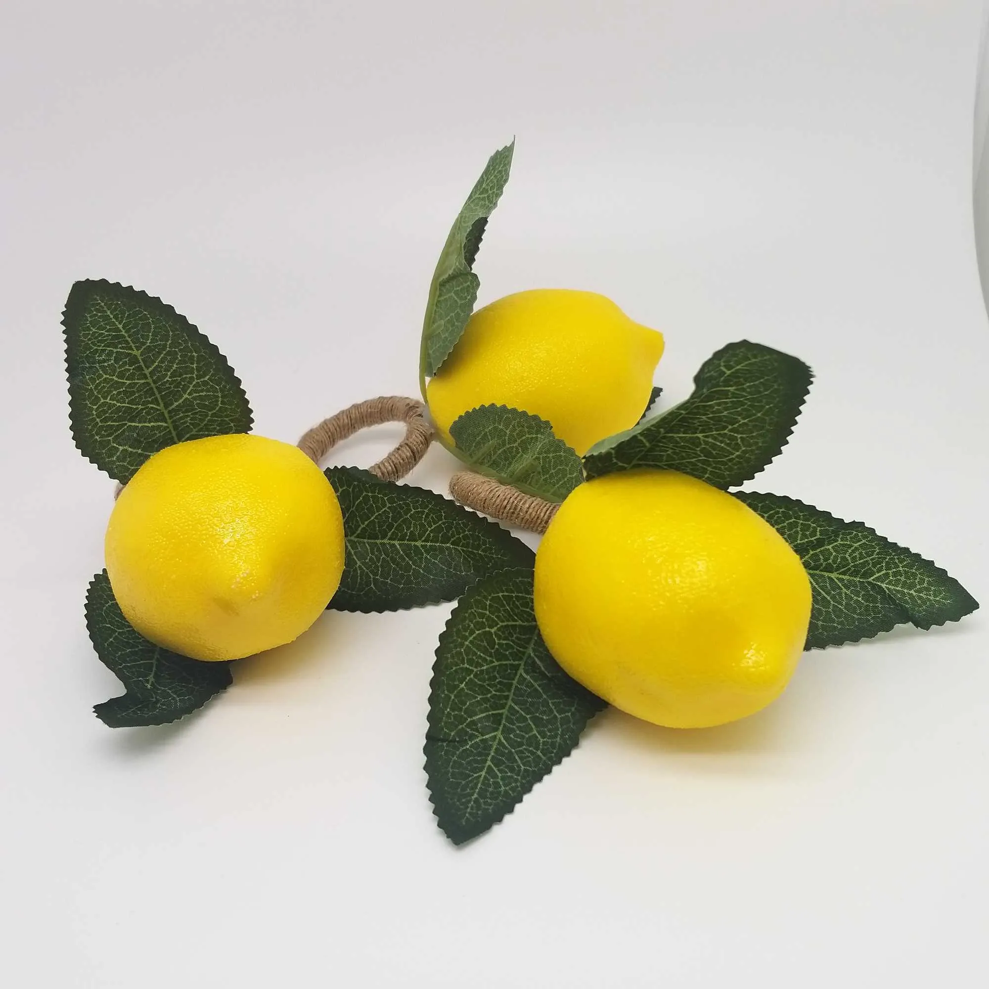 simulation citron plante serviette anneau fruits repas boucle el modèle chambre serviette anneau 210706