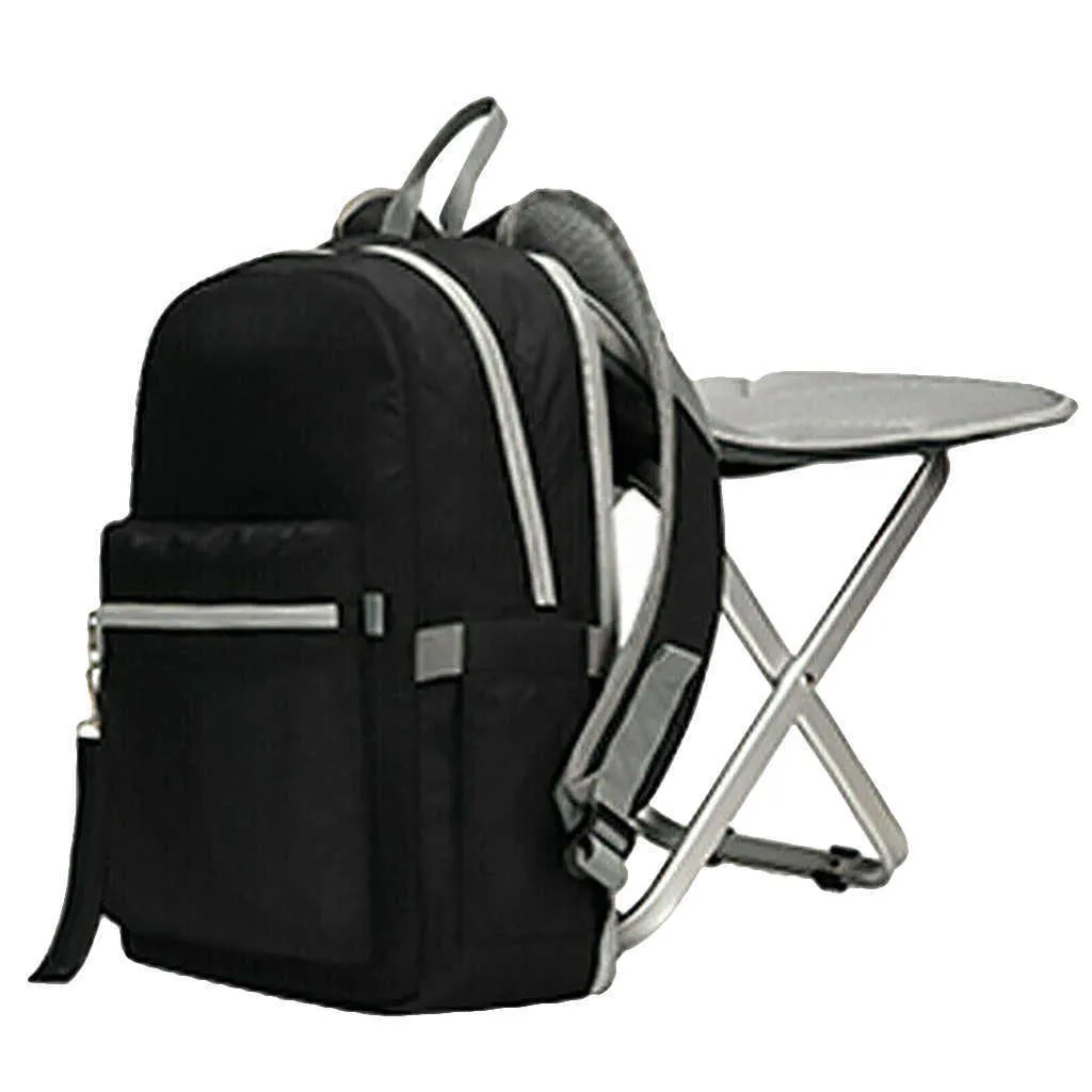 Новый складной носимый стул стул рюкзак пикник туристическая сумка рыбалка кемпинг прогулки по твердой сумке сиденье водонепроницаемая открытая сумка # g4 y0721