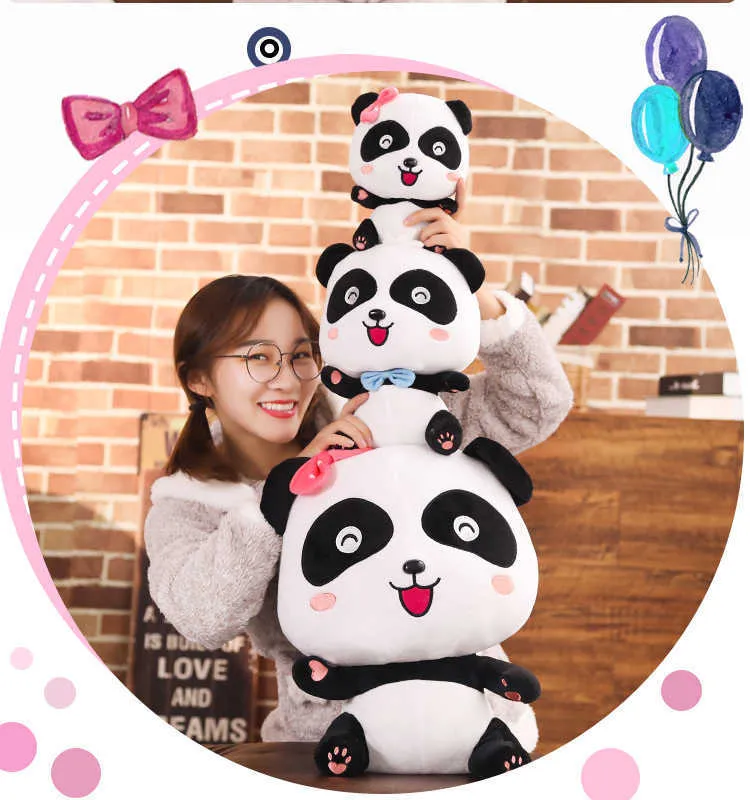 BabyBus 32/50 süße Panda-Plüschtiere, weiche Stoffpuppen für Kindergeburtstagsgeschenk H0824