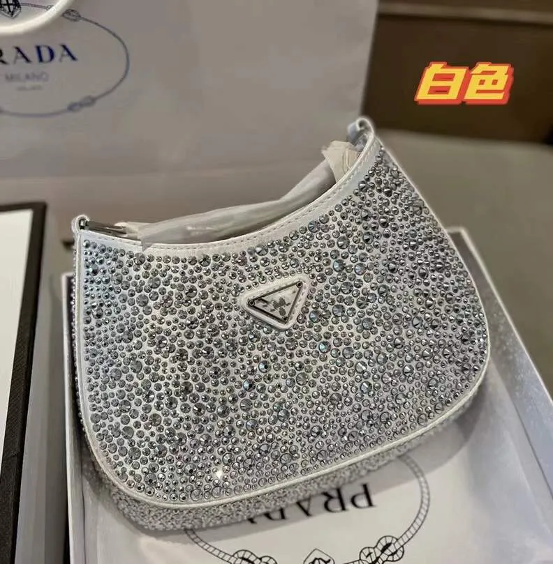 Nuova borsa di cristallo Hobo Jounscarm Bag Diamond Diamond Handbag Borsa a tracolla