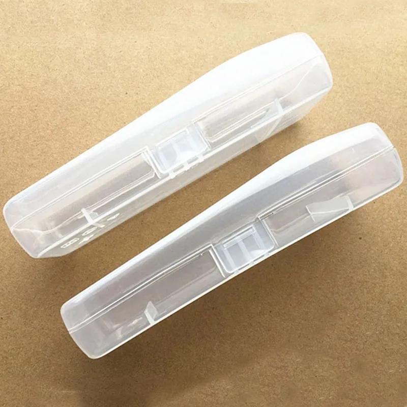 Мужчины универсальные бритвы хранения коробки полный прозрачный пластиковый корпус бритвы коробки экологически чистые PP высокое качество