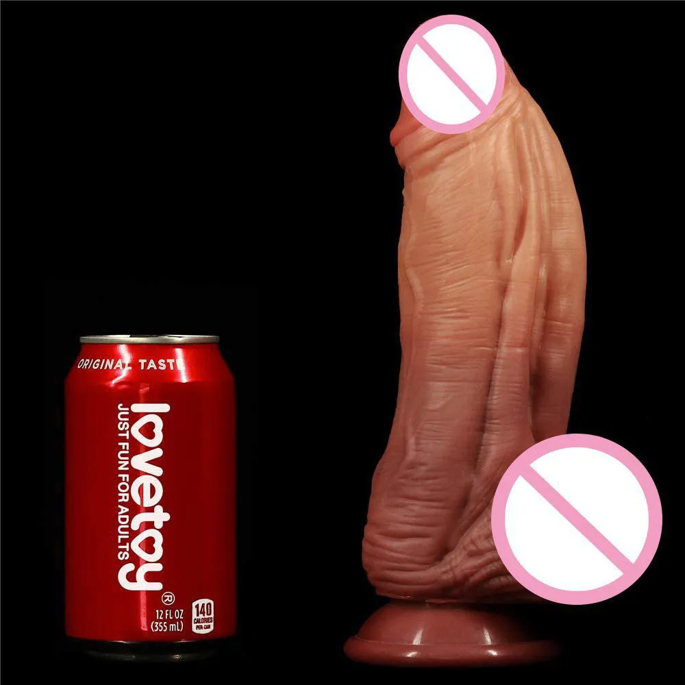 Silikon Realistischer Dildo Erwachsene Weibliche Masturbator Anal Riesiger Künstlicher Penis Für Frauen Dicker Großer Schwanz Mit Saugnapf Sexspielzeug X0503