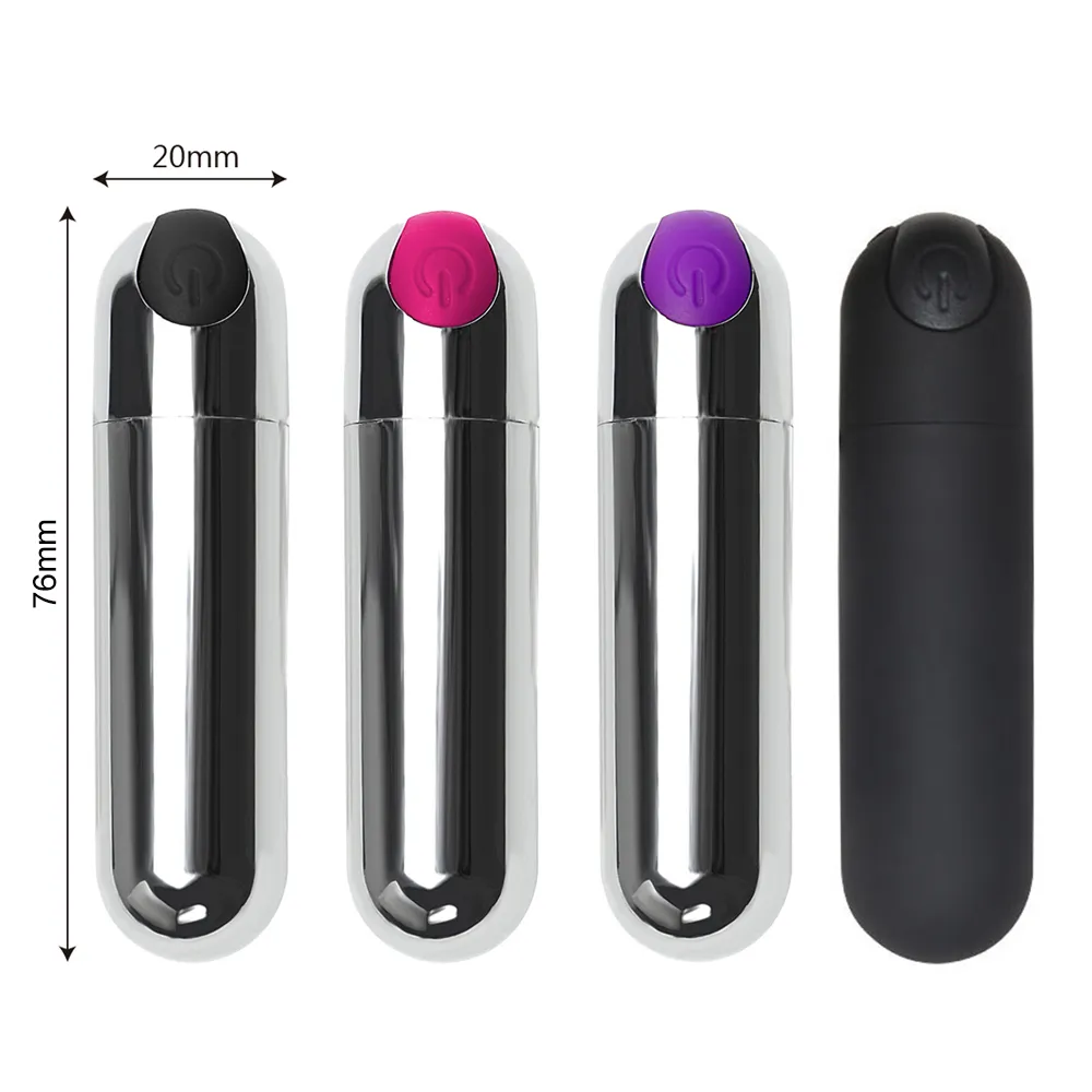 2021Powerful 10 Speed ​​Bullet Wibrator Sex Zabawki Dla Kobiety Silne Wibracje G-Spot Masażer Mini Wibratory dla kobiet USB Chargefactory Direct
