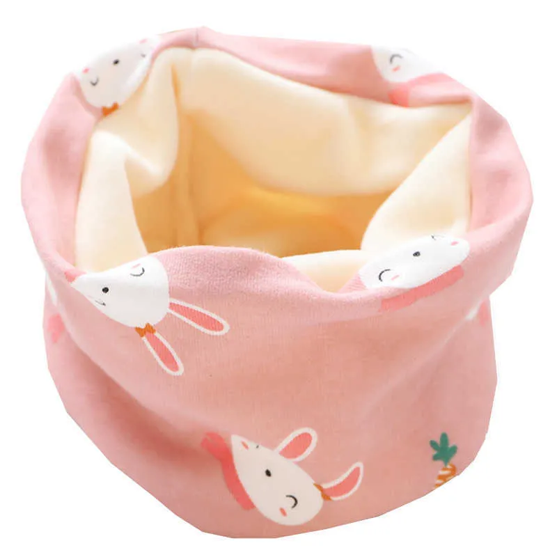 Autumn Winter Children Scarf Kids O-Ring Scarves Sticked Plush Boys Girls Neck Collar Warm Kids Neckerchief Children Bufandas H0923