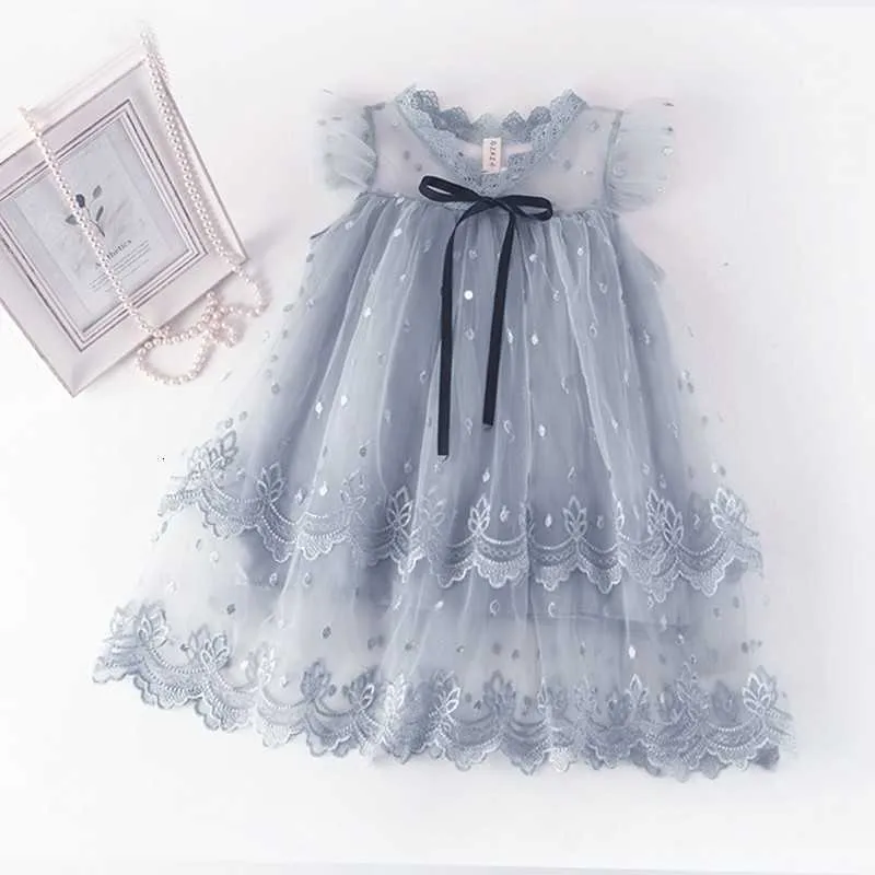 Robe d'été en dentelle pour petites filles, vêtements doux pour enfants, Q0716, 2021