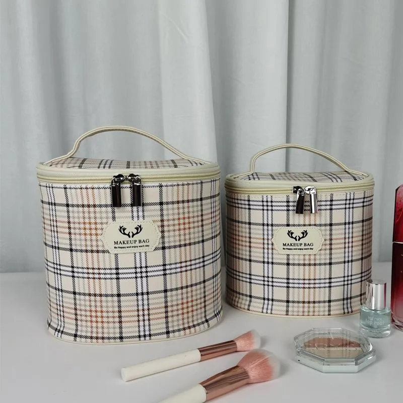 Versione coreana della borsa portaoggetti con secchiello in PU custodia cosmetica impermeabile di grande capacità borse da toilette portatili da viaggio268d