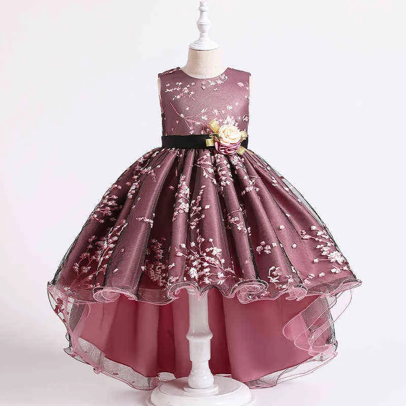 Neues hochwertiges Baby-Spitzenprinzessinkleid für Mädchen, elegantes Geburtstagspartykleid, Mädchenkleid, Weihnachtskleidung für Babys, 2–12 Jahre, G1129