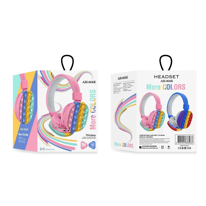 Nuovo 5 0 Goston Stereo Auricolare Creative Sile Su Bubble Fiet Toys Luminou Grande giocattolo semplice Kid211p3998766