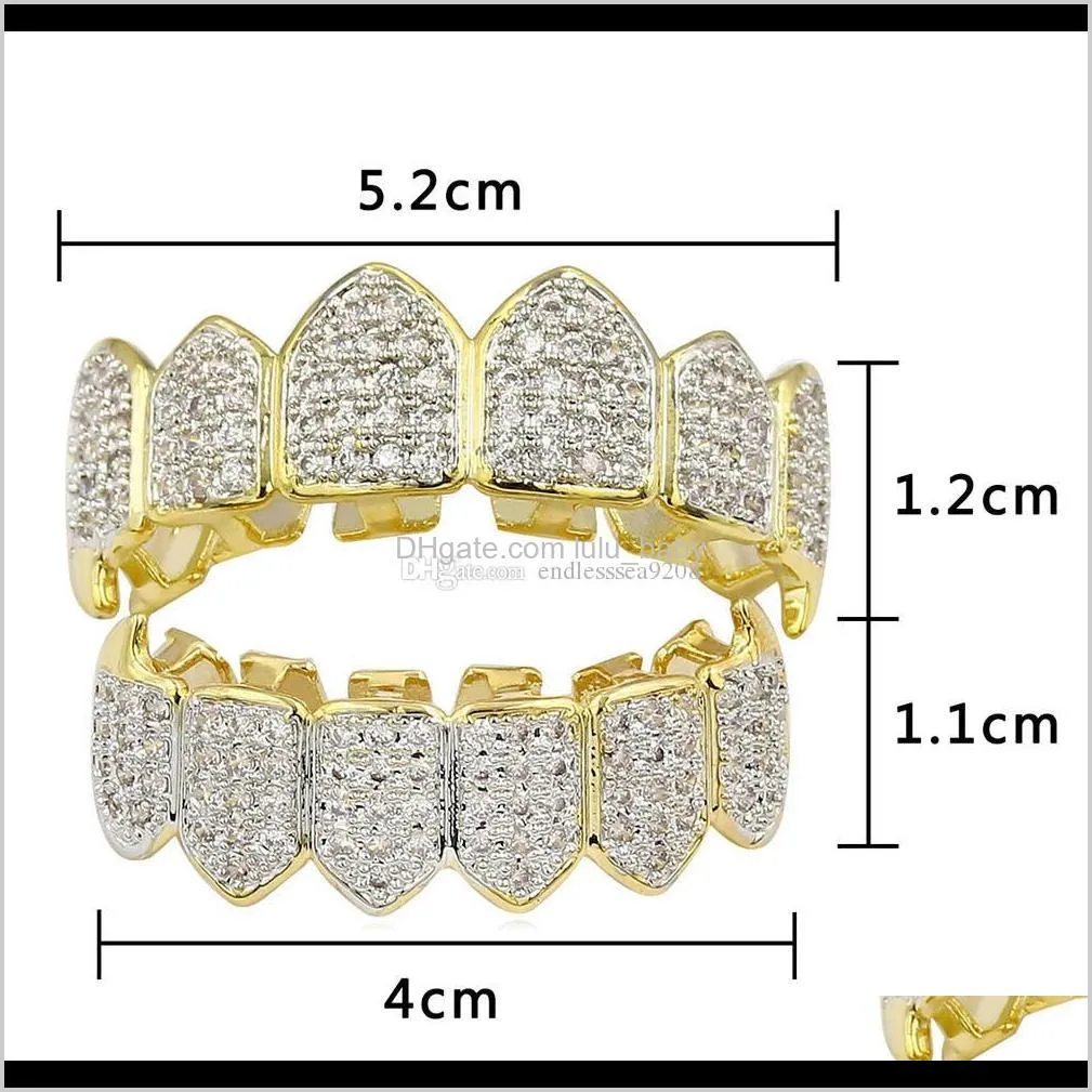 hip hop gold braces exotic sentiment environmental hip-hop jewelry 18k gold teeth grillz caps dental brace 2 colors accessories