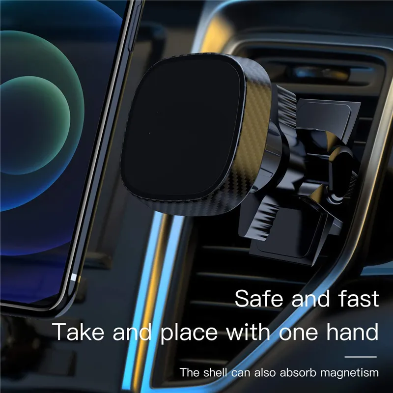 Универсальный 360 ° вращающийся автомобиль мобильный воздух вентиляционная комната подставка для магнитного сотового телефона 11 про Xiaomi Samsung