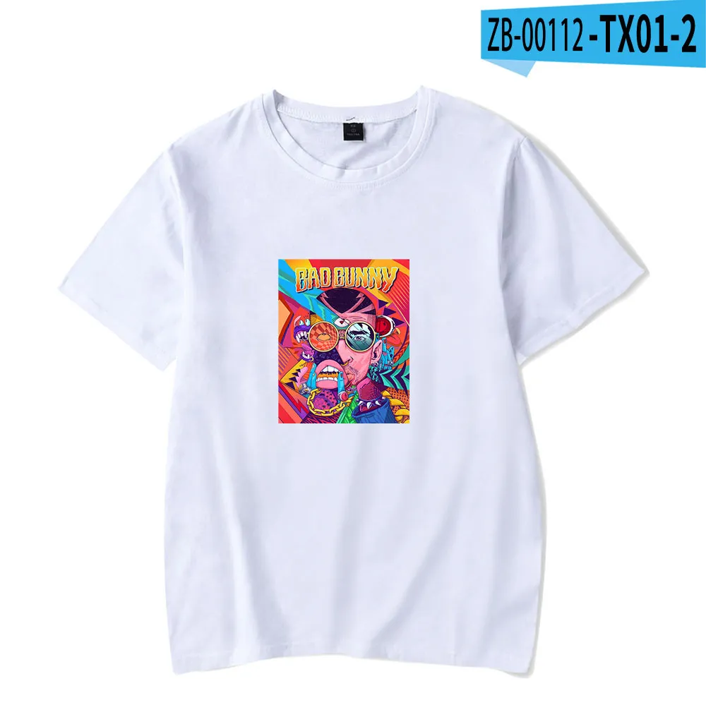 Bad Bunny T-Shirt hommes unisexe 100% coton Harajuku drôle T-Shirt homme femmes T-Shirt graphique Hip Hop top t-shirts homme Streetwear283B