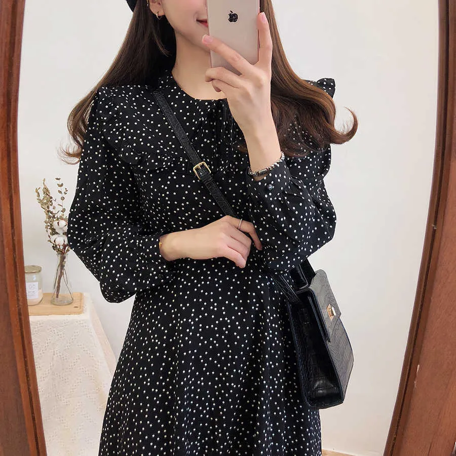 S-XL Spring Dress Girls Boho Autumn Female Vintage Dress Party oversize long Sleeve Women Dresses Robe Vestido 210706