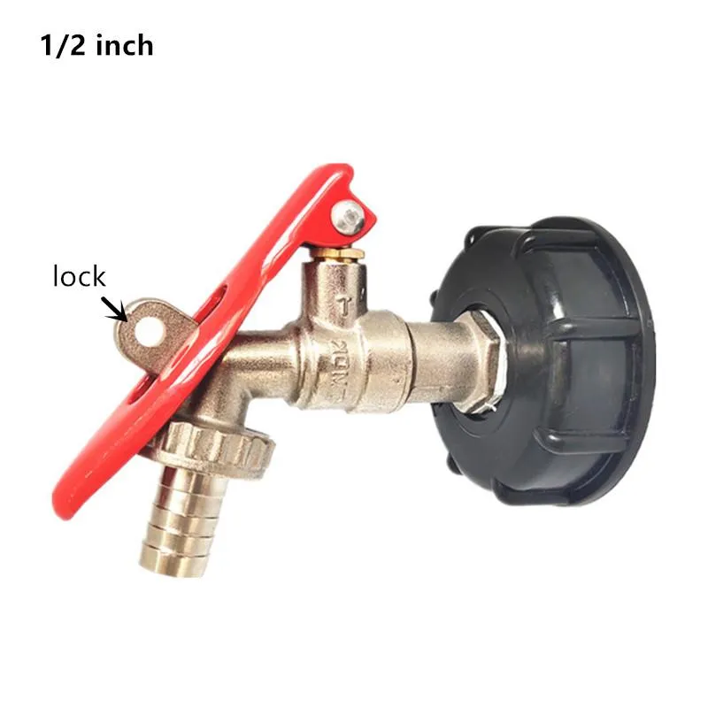 Watering Equipments IBC Tank Tap Fuel Adapter Brass Replacement Valve Fitting Parts For Home Garden Water Connectors Faucet P2756