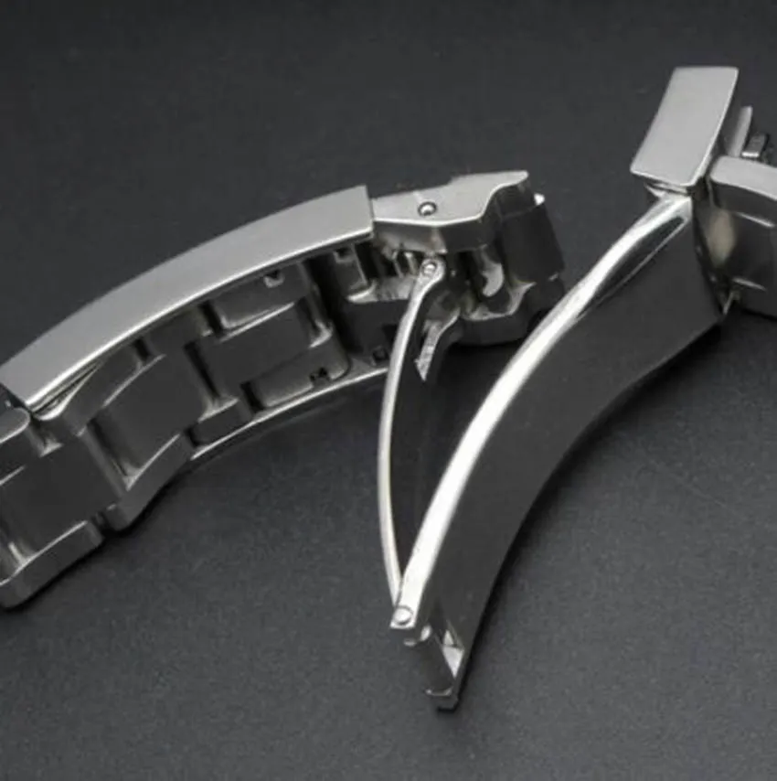 ST9 Correa de acero inoxidable Bandas de reloj Cierre deslizante Movimiento automático Tamaño de 20 mm Relojes para hombres Relojes de pulsera para hombre 2082