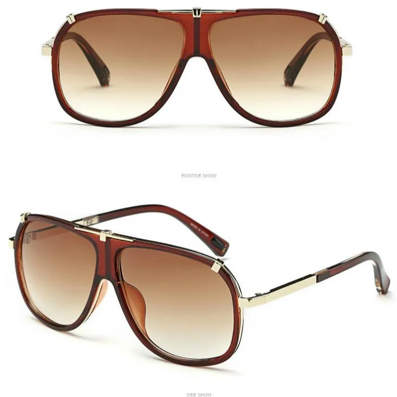 Sonnenbrille Männer Square Vintage Übergroße polarisierte Herrenmarke Designer Lunette de Soleil Homme2351