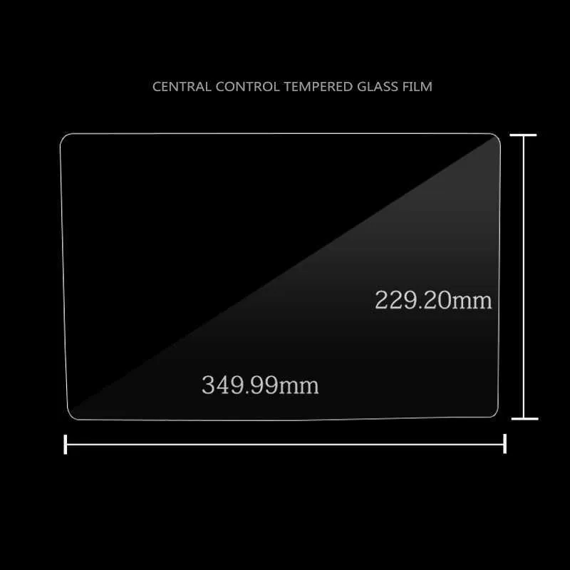 15インチステッカーテスラモデル3 Y 2021カースクリーンはアクセサリー用のガラスプロテクターフィルムナビゲータータッチディスプレイHD6254665