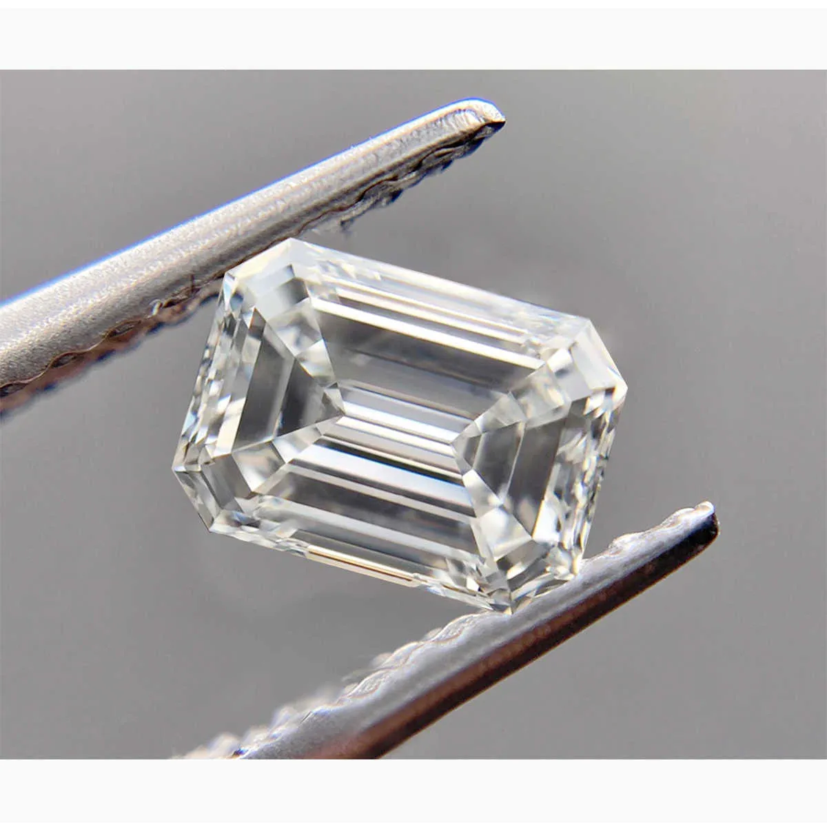 Piedras preciosas sueltas Piedras de corte esmeralda 0.2ct a 10ct D Color VVS1 Lab Diamond Pass Moissanite Tester con certificado GRA