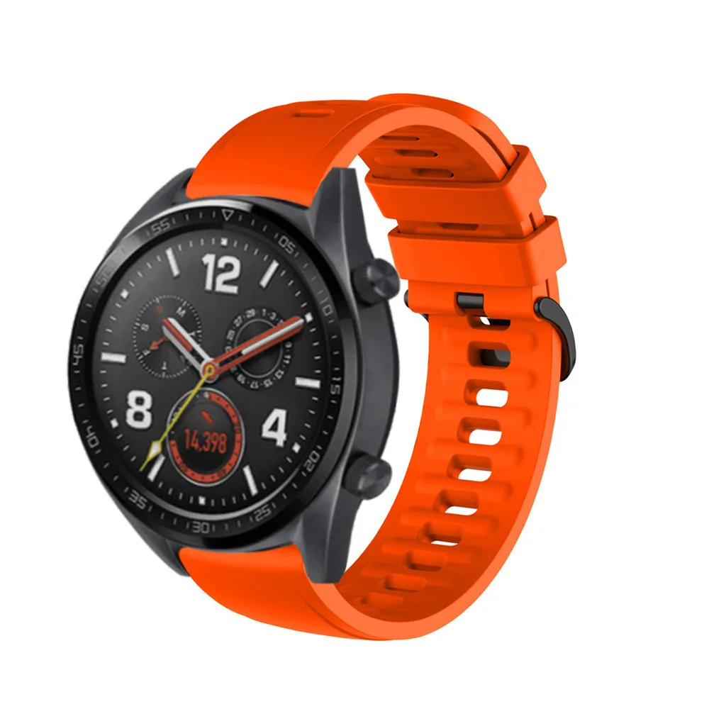 Спортивный силиконовый ремешок 22 мм для Huawei Watch GT 2 46 мм Браслет на запястье для Samsung Galaxy Watch 46 мм Gear S3 Huami GTR 47 мм2899634