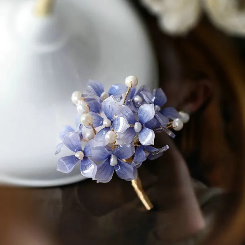 Direct Trendy Kobiety Kostium Natural Pearl Handmade Kwiat Sweter Broszki Lady Biżuteria Access