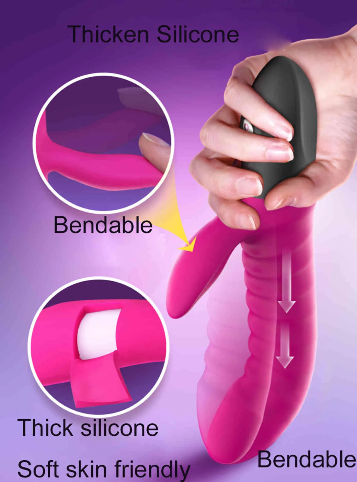 LEN RABBIT CLITORIS Stimulator Sexmaschinenvibrator wiederaufladbare Heizmassagebaste Orgasmus Mastubator Erwachsene Sextoys für Frauen5201081